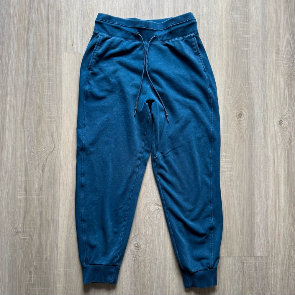 Joy Lab Sweat Set Hoodie Joggers Women’s Small Blue Acid Wash Thumbholes - Picture 7 of 14